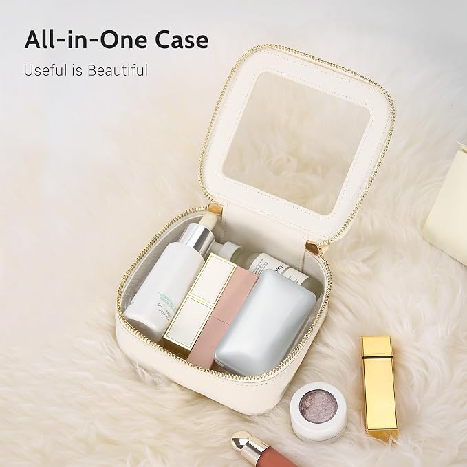 Aveniee Clear Makeup Bag Small, Mini Travel Toiletry Bag Cosmetic Bags Organizer - Image 2