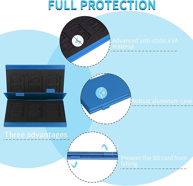 SD Card Holder, SD Card Case, LAVILI CF Memory Card Holder Case Aluminum Alloy - Image 5