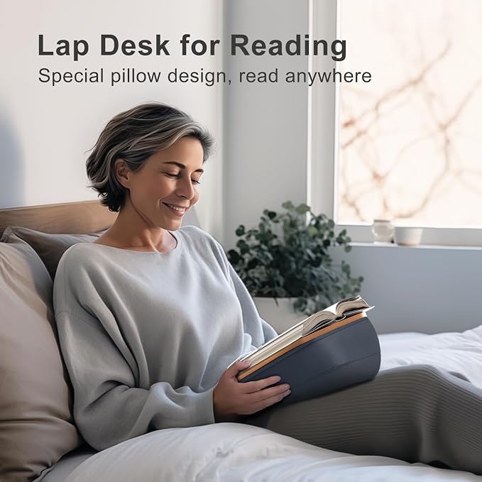 Lap Beanbag Book Stand for Hands Free Reading Comfortable Reading Pillow Stand - Image 2