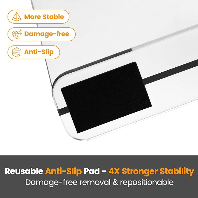 OKPOW Shelf Dividers for Closet Organization: 8" Tall X 12" Deep Acrylic Clear - Image 6