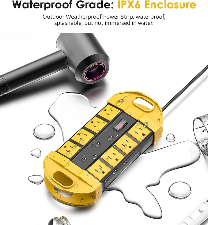 CCCEI GFCI Outdoor Power Strip Weatherproof - Image 2