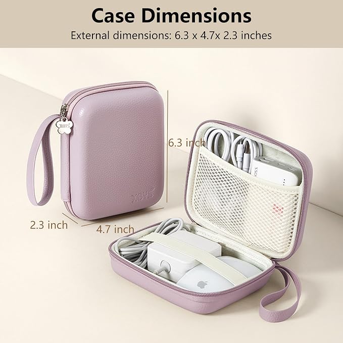 Charger Case for Macbook, Portable Tech Electronic Organizer Bag, Travel - Image 2