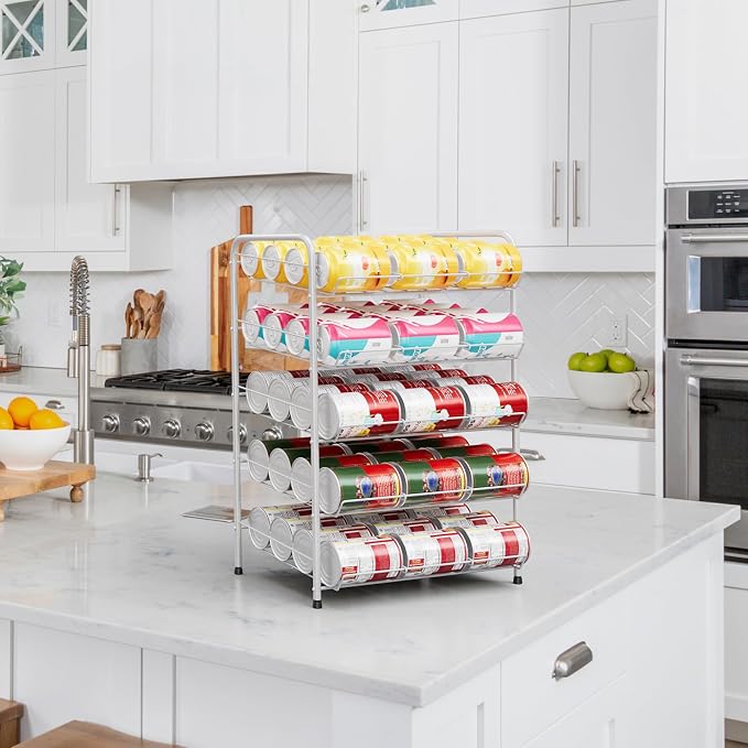 Vrisa Can Organizer for Pantry 5 Tier Canned Food Organizer Can Storage Rack - Image 7