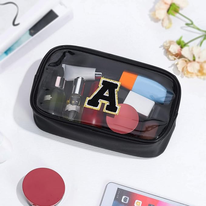 YOOLIFE Initial Travel Essentials Makeup Bag, Skin Care Clear Toiletry Bag - Image 8