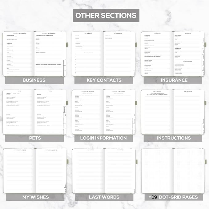 Clever Fox Large End of Life Planner – Guided Final Arrangements Organizer - Image 6