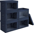Stackable Storage Bins with Lids by Homsorout