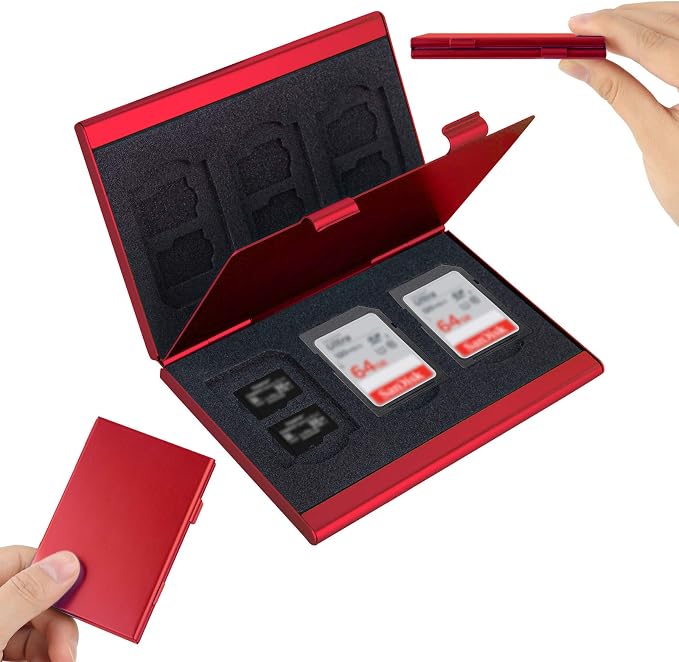 SD Card Holder, SD Card Case, LAVILI CF Memory Card Holder Case Aluminum Alloy - Image 7
