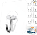 GLUIT Adhesive Wall Hooks for Hanging Heavy Duty 22 lbs Hooks for Walls No by GLUIT