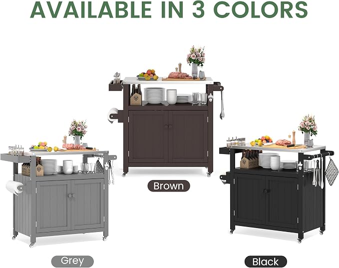 Weatherproof HIPS Outdoor Kitchen Island - Image 9