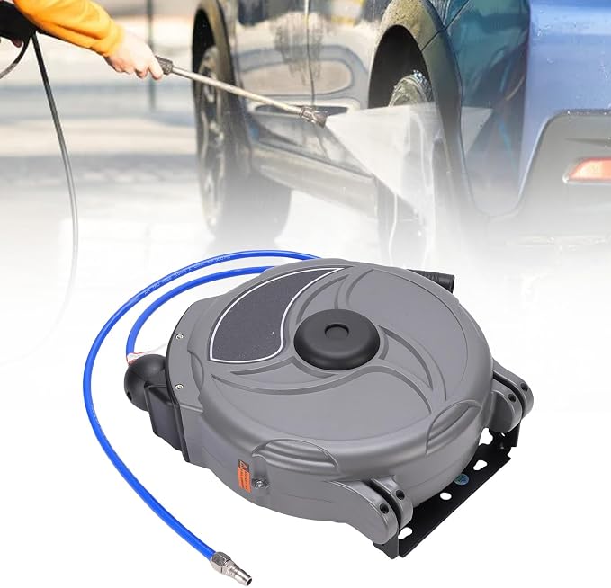 YWBL-WH Retractable Air Hose Reel Automatic Retractable Hose Reel 10m 33.1LB - Image 2