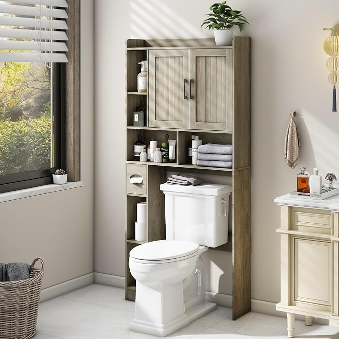 Farmhouse Storage Cabinet Over Toilet - Image 7