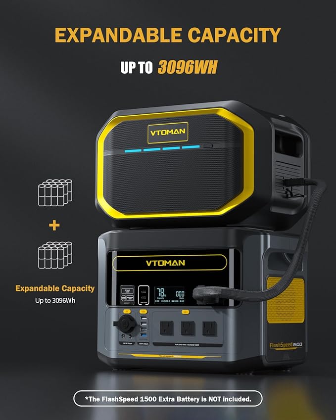 VTOMAN 3096Wh Portable Power Station Bundle - Image 2