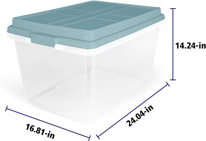 Hefty HI-RISE 72 Qt Large Plastic Storage Bins - Image 3