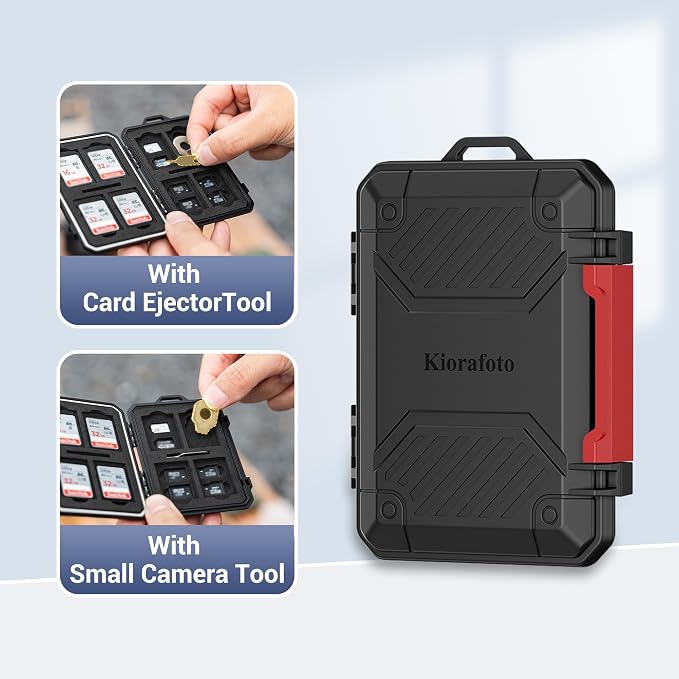 IP67 Waterproof Memory Card Case, Slim Anti-Shock SD TF Card Holder Carrying - Image 5