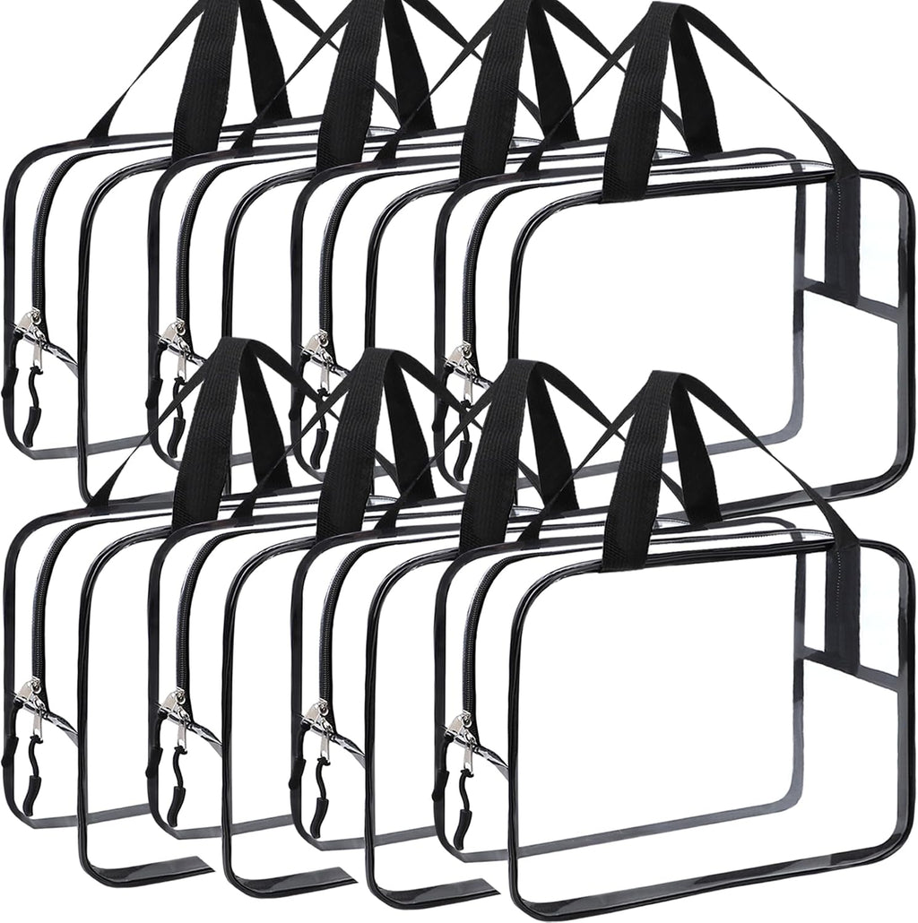 8 Packs XL Toy Storage Bags, Reusable Clear PVC Board Game Storage