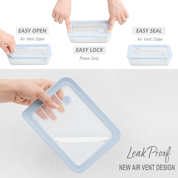 Urban Green Glass Food Container Set - Image 3