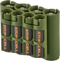 Storacell AA + AAA Combo Battery Storage Caddy and Dispenser, Military Green by Storacell