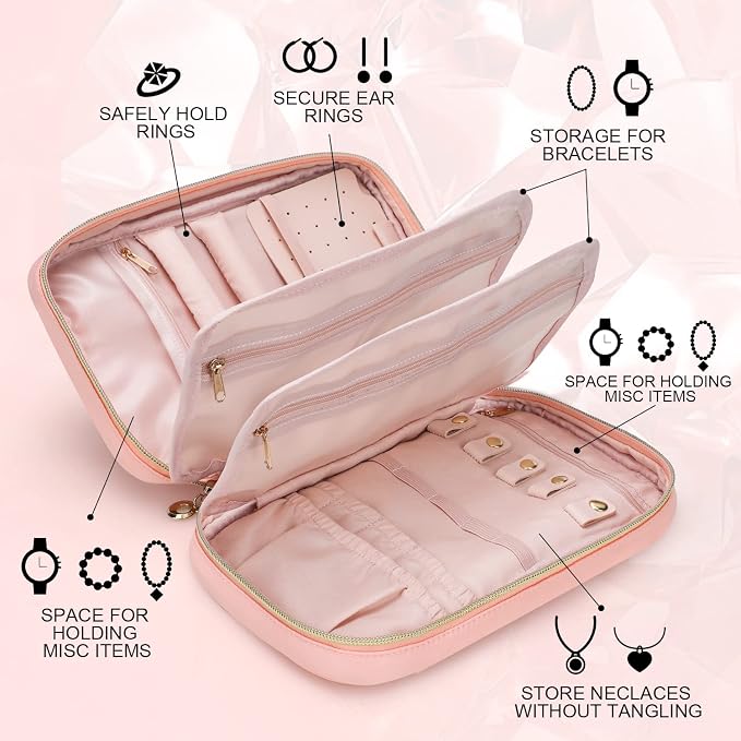 emissary Jewelry Organizer Case Travel Jewelry Storage Bag - Image 2