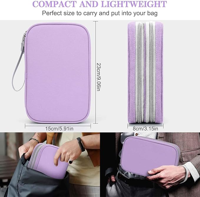 FYY Electronic Organizer, Large Travel Cable Organizer Bag Pouch Electronic - Image 2