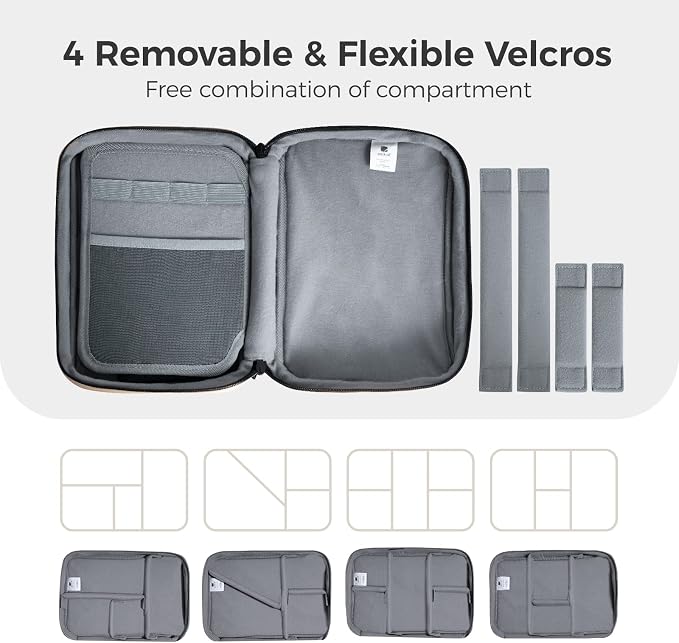 pack all Electronic Organizer Plus, Larger Capcity Cable Organizer Bag - Image 8