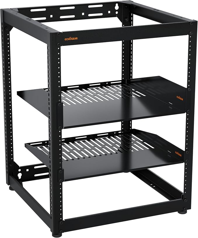 ECHOGEAR 15U Open Frame Rack for Servers & AV Gear by ECHOGEAR
