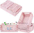 Plastic Baskets for Desk Organizing, Drawer Organizer, 2 Medium+2 Small Durable by Weraher