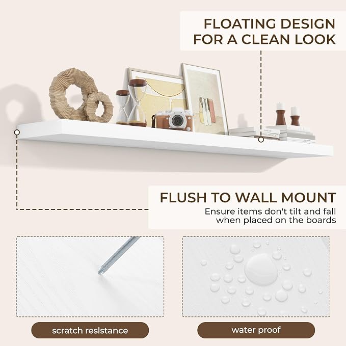 RICHFOCUS 72Inch Floating Shelves - Image 4