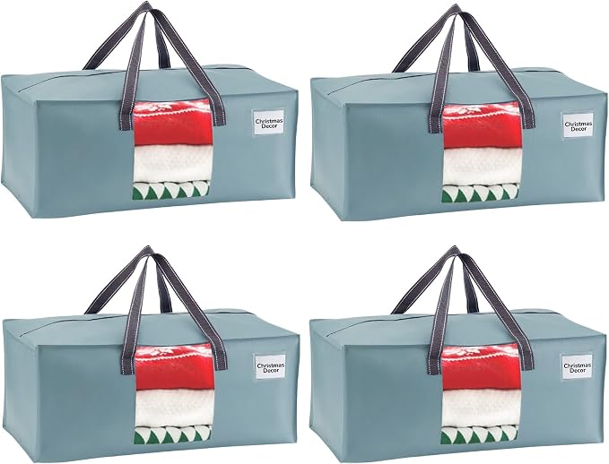 VENO 4 Pack Moving Bags for College, Heavy-Duty Storage Totes, Moving Boxes and by Veno