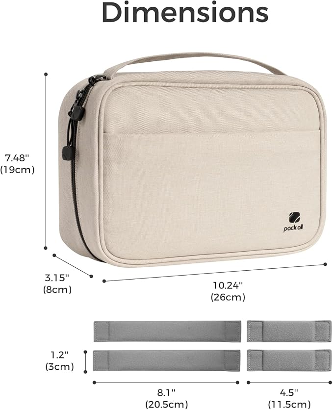 pack all Electronic Organizer Plus, Larger Capcity Cable Organizer Bag - Image 6