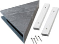 Palisade Vinyl Waterproof Corner Shower Shelf in Cracked Slate/Urban Quarry by PalisadeWallTilesandPlanks