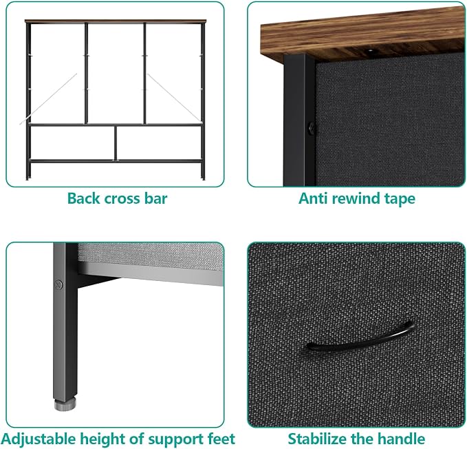 Wide TV Stand for Bedroom, Dresser - Image 4