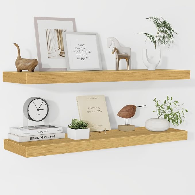 Fun Memories Floating Shelves 36 Inch Long, 9.3Inch Deep Floating Shelves by FunMemories