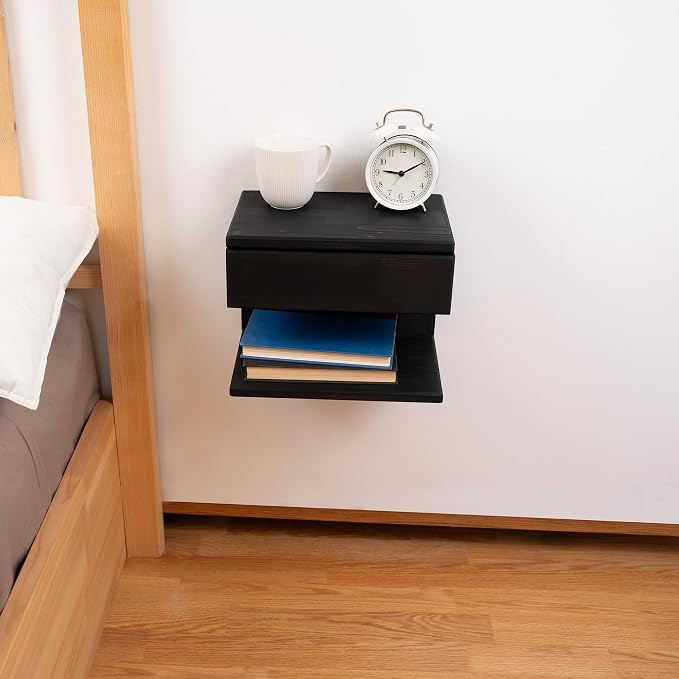 Floating Nightstand Side Accent or End Table - Image 2