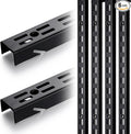 6 Pcs 47.5 Inches Shelf Rails Bracket Track Upright Closet System Hardware by Unknown