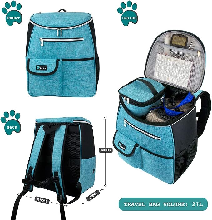PetAmi Dog Travel Bag Backpack, Airline Approved Dog Bags - Image 2