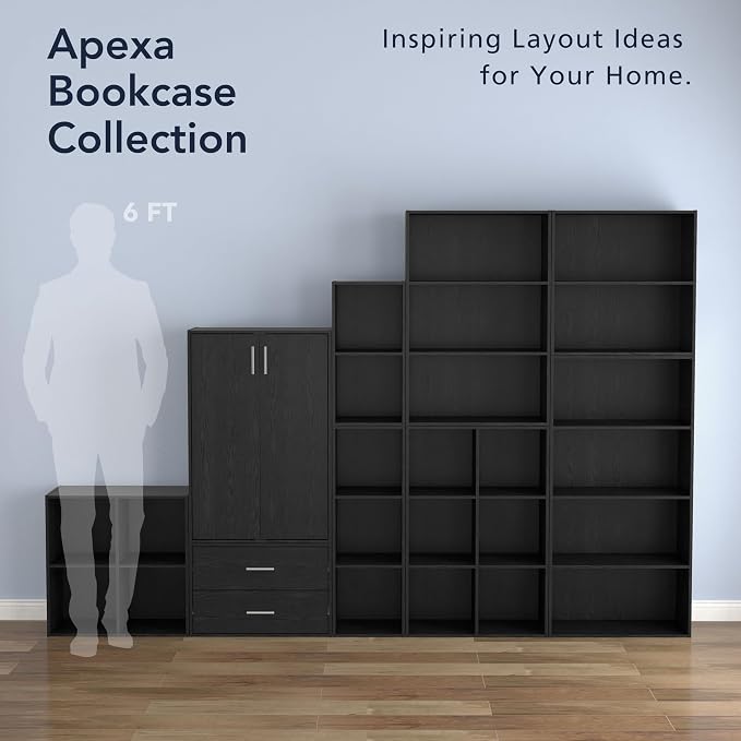Homes: Inside + Out Apexa 2-Drawer Wooden Stackable Storage Drawers, Small Food - Image 6