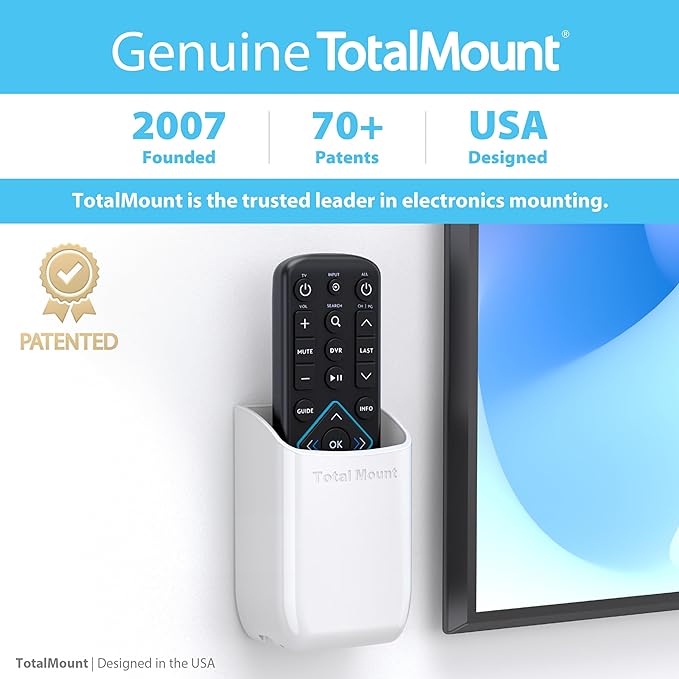 TotalMount Hole-Free Remote Holder – Eliminates Need to Drill Holes in Your Wall - Image 5