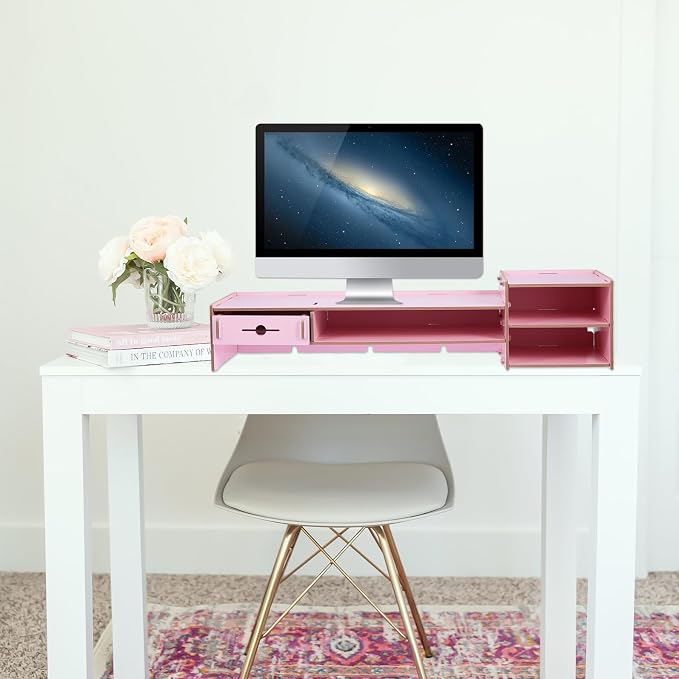 Pink Computer Monitor Stand Riser - Image 5