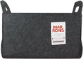 Collapsible Felt CHARCOL Storage Bin Medium 11"x7.1"x7.1" – Foldable Basket by MARRONS