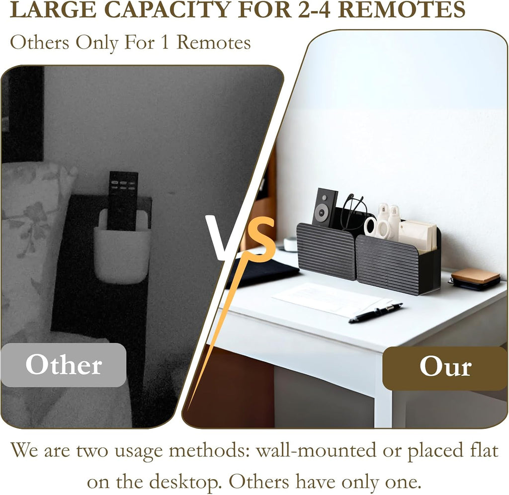 2 Pack Adhesive TV Remote Control Holder Wall Mount TV Remote Holder