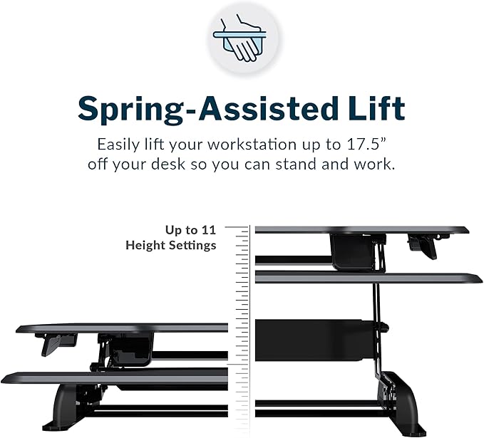 Vari - VariDesk Essential 36 - Two-Tier Standing Desk Converter - Image 2