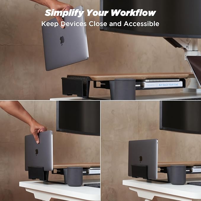 Moodular Add-ons Vertical Laptop Tray Black MSA-VLT - Image 3