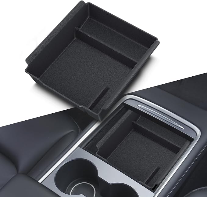 Console Organizer Accessories for Tesla: Model Y/3 2021 2022 2023 2024 Highland by BANKKY