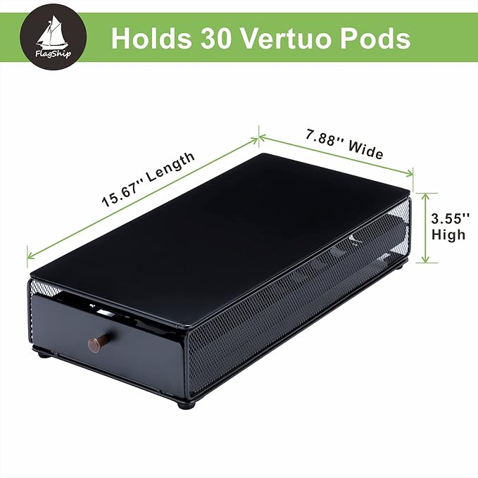Flagship for Nespresso Pod Organizer Vertuo Pod Holder Coffee Pod Drawer Coffee - Image 2