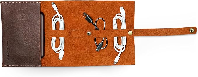 ROGUE WALLET Handcrafted Genuine Leather Tech Organizer by RogueWallet