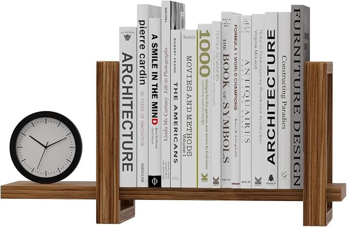 Adjustable Desktop Bookshelf, Retro Tabletop Bookshelf, Desk Shelf by Soultopxin