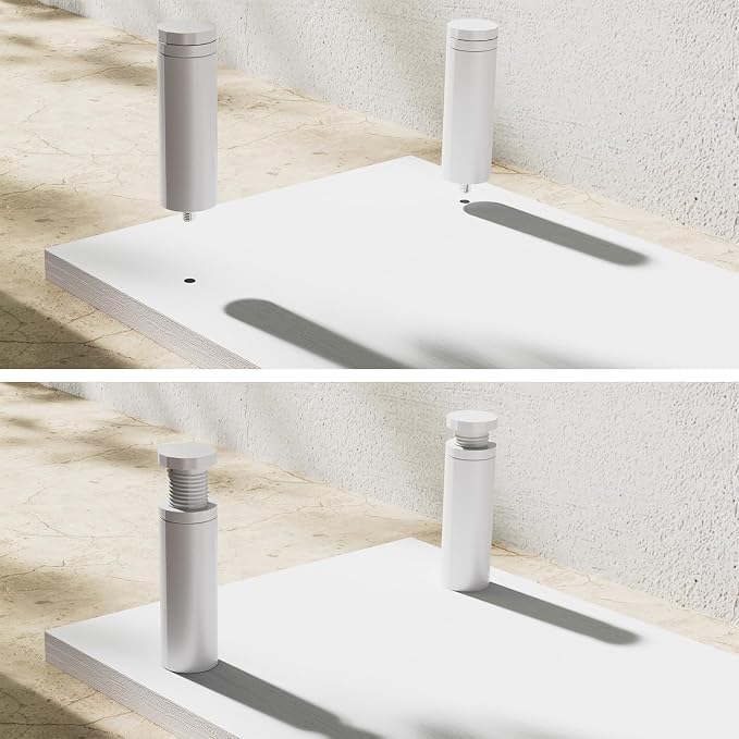 Large Dual Monitor Stand Riser 43.3IN，White Home Office Storage - Image 8