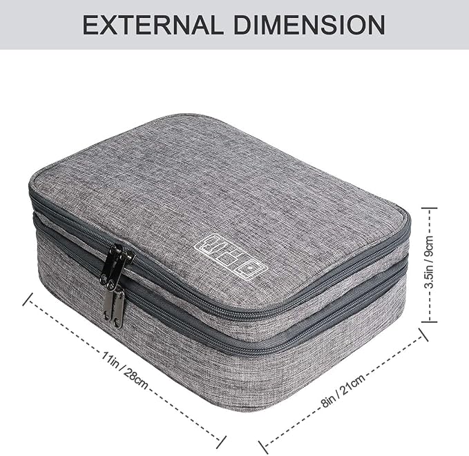 Electronics Organizer, Jelly Comb Electronic Accessories Cable Organizer Bag - Image 6