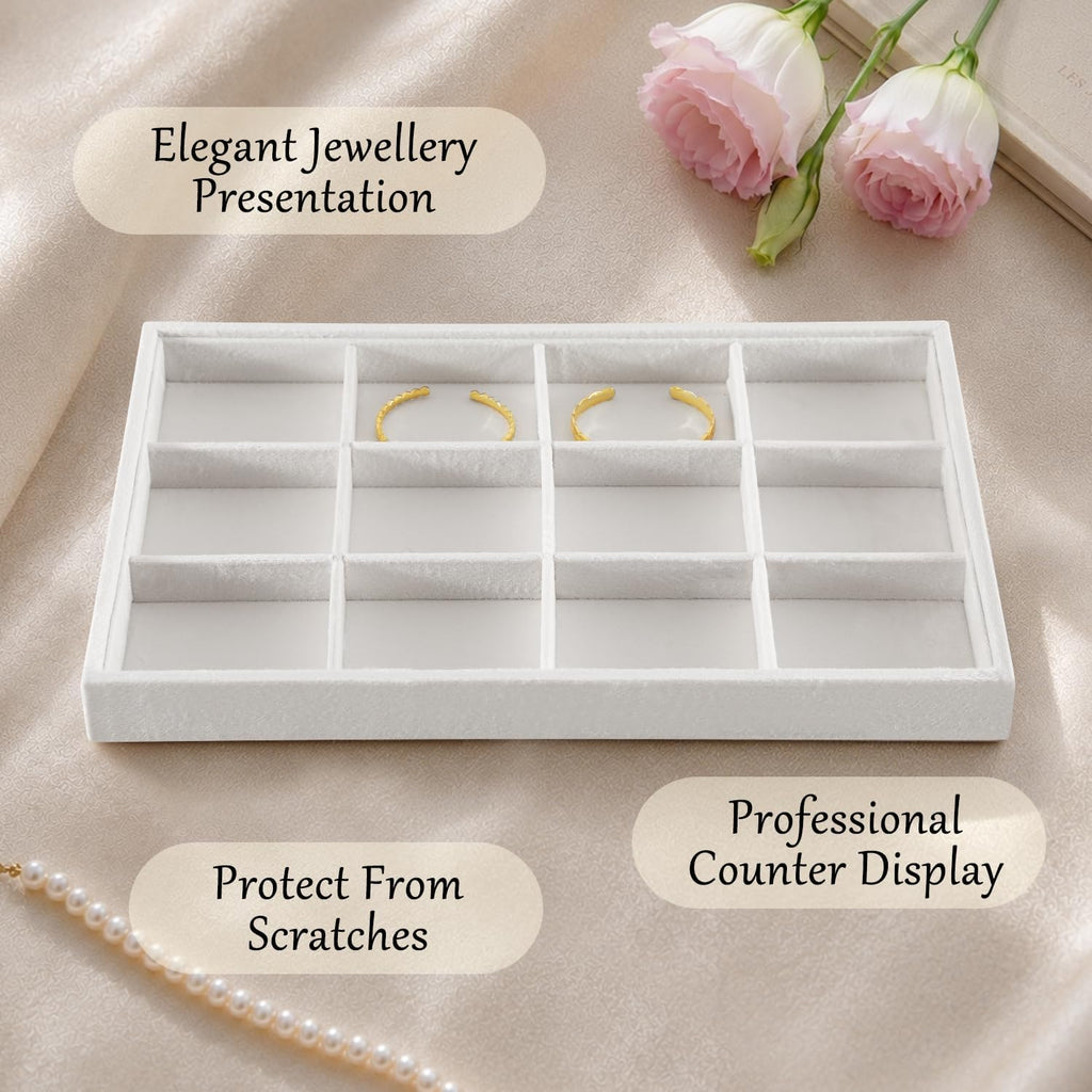 Jewelry Organizer Tray, Velvet Bracelet Display, Premium Jewelry Tray