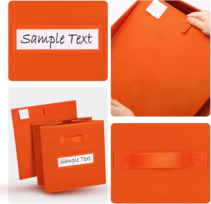 artsdi 11x11 storage cube bins Foldable Fabric storage cubes - Image 3